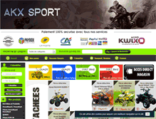 Tablet Screenshot of akx-sport.com